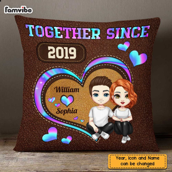 Personalized Couple Together Since Pillow JL293 30O47 1