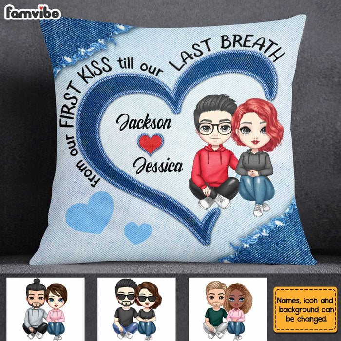 Personalized Couple Heart Pillow JL283 30O31 1