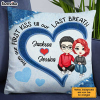 Personalized Couple Heart Pillow JL283 30O31 thumb 1