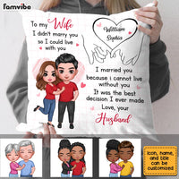 Personalized To My Wife Holding Hands Pillow JL283 23O28 thumb 1