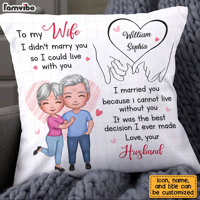 Personalized To My Wife Holding Hands Pillow JL283 23O28 1