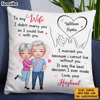 Personalized To My Wife Holding Hands Pillow JL283 23O28 thumb 1
