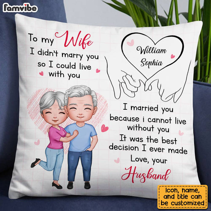 Personalized To My Wife Holding Hands Pillow JL283 23O28 1