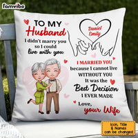 Personalized To My Husband Holding Hands Pillow JL284 23O53 thumb 1