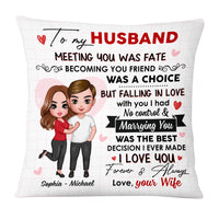 Personalized To My Husband Pillow JL293 85O53 thumb 1
