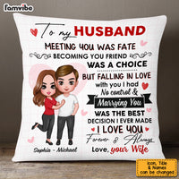 Personalized To My Husband Pillow JL293 85O53 thumb 1