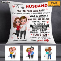 Personalized To My Husband Pillow JL293 85O53 thumb 1