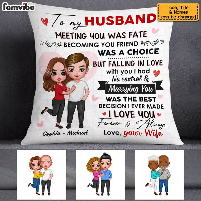Personalized To My Husband Pillow JL293 85O53 1