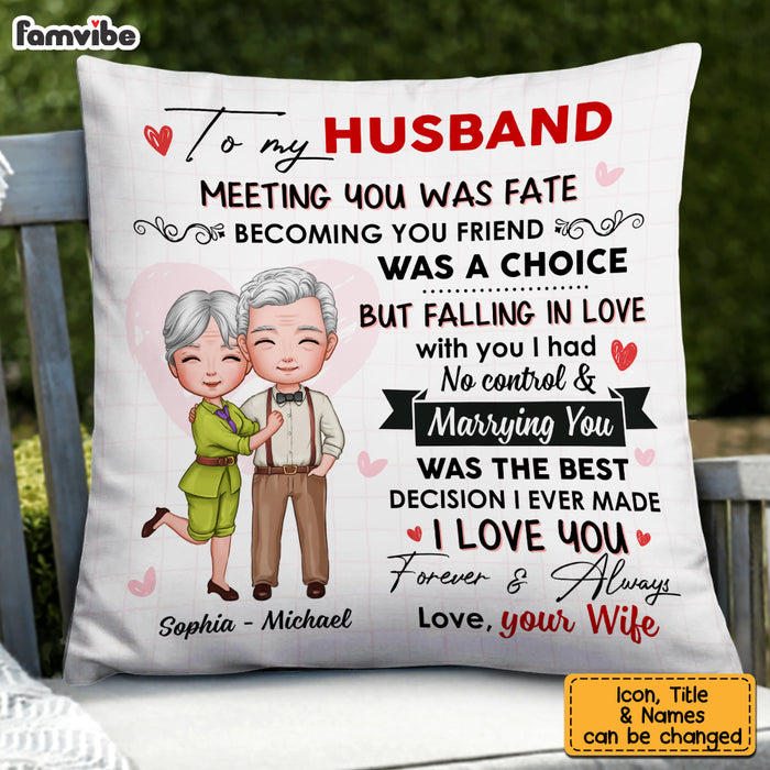 Personalized To My Husband Pillow JL293 85O53 1