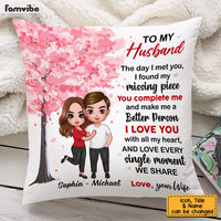 Personalized To My Husband Pillow JL292 85O53 thumb 1
