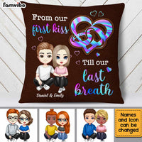 Personalized Couple Ring Heart Pillow JL292 30O34 thumb 1
