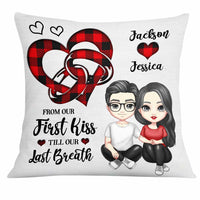 Personalized Couple Ring Heart Pillow JL296 30O31 thumb 1