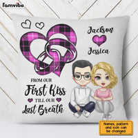 Personalized Couple Ring Heart Pillow JL296 30O31 thumb 1