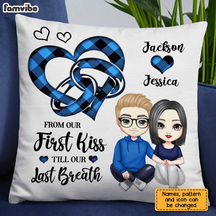 Personalized Couple Ring Heart Pillow JL296 30O31 1