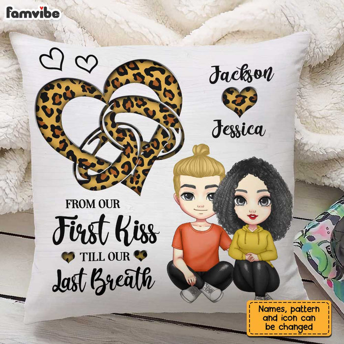 Personalized Couple Ring Heart Pillow JL296 30O31 1