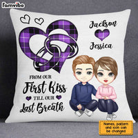 Personalized Couple Ring Heart Pillow JL296 30O31 thumb 1