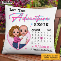 Personalized Couple Anniversary Pillow JL291 23O47 thumb 1