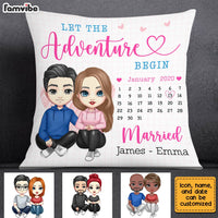 Personalized Couple Anniversary Pillow JL292 23O28 thumb 1