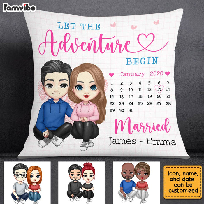 Personalized Couple Anniversary Pillow JL292 23O28 1