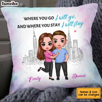 Personalized Couple Where You Go I Will Go Pillow JL297 23O34 thumb 1