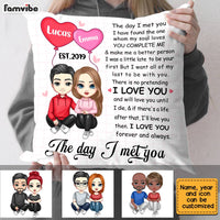 Personalized Couple The Day I Met You Pillow JL304 32O28 thumb 1