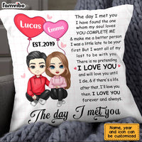 Personalized Couple The Day I Met You Pillow JL304 32O28 thumb 1