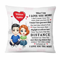 Personalized Couple I Love You The Most  Pillow JL303 32O47 thumb 1