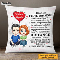 Personalized Couple I Love You The Most  Pillow JL303 32O47 thumb 1