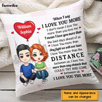 Personalized Couple I Love You The Most  Pillow JL303 32O47 thumb 1