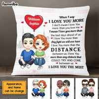 Personalized Couple I Love You The Most  Pillow JL303 32O47 thumb 1