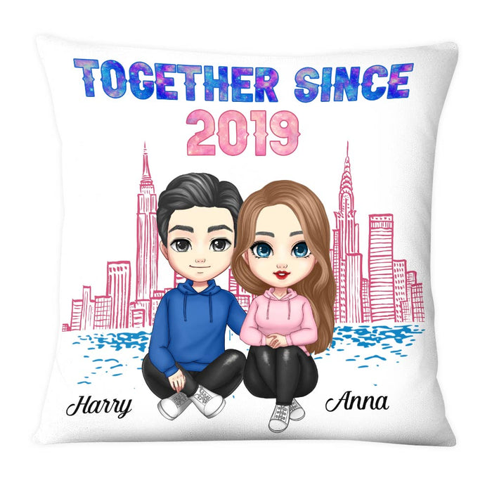 Personalized Couple Together Since Galaxy Pillow JL302 32O28 1