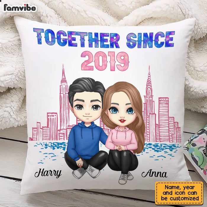 Personalized Couple Together Since Galaxy Pillow JL302 32O28 1