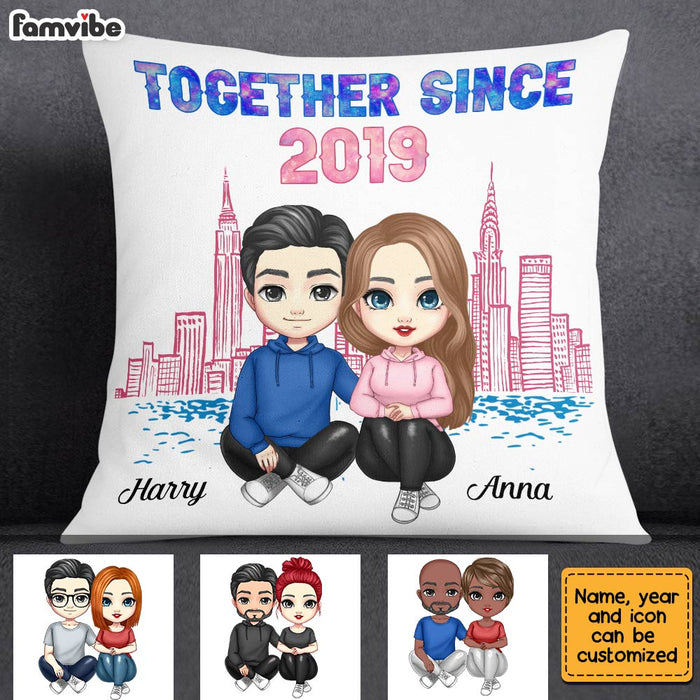 Personalized Couple Together Since Galaxy Pillow JL302 32O28 1