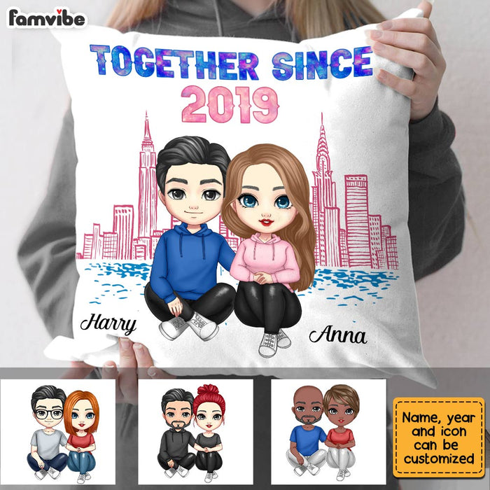 Personalized Couple Together Since Galaxy Pillow JL302 32O28 1