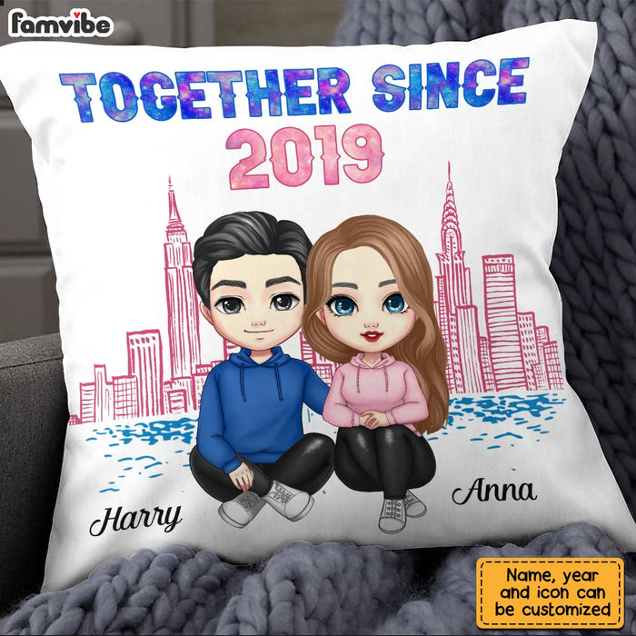 Personalized Couple Together Since Galaxy Pillow JL302 32O28 1