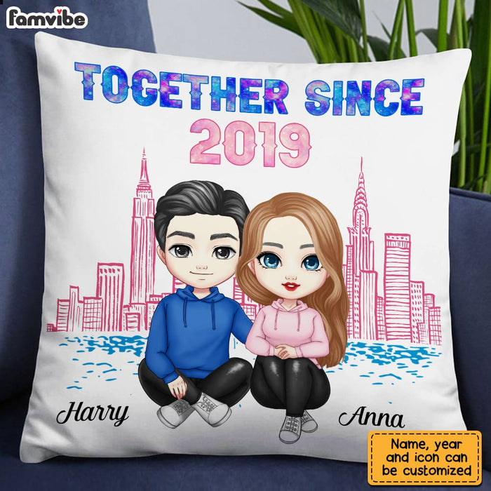 Personalized Couple Together Since Galaxy Pillow JL302 32O28 1