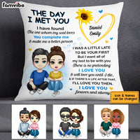 Personalized Couple The Day I Met You Pillow JL301 85O53 thumb 1