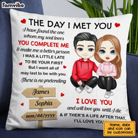 Personalized Couple The Day I Met You Pillow JL303 85O28 thumb 1