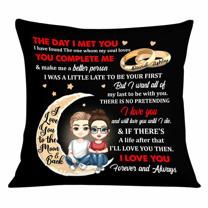 Personalized Couple The Day I Met You Pillow JL302 85O34 1