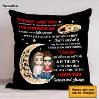 Personalized Couple The Day I Met You Pillow JL302 85O34 thumb 1