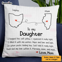 Personalized Daughter Hug This Drawing Pillow JL299 30O47 thumb 1