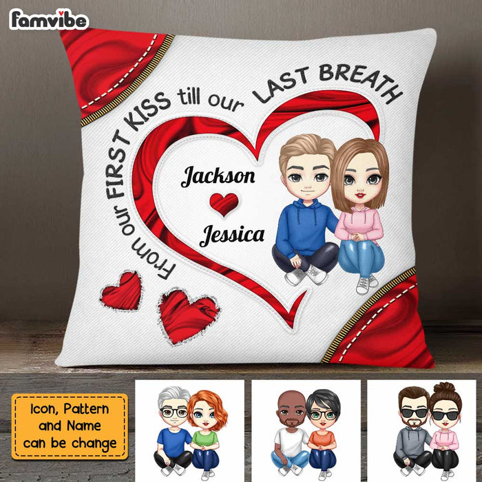 Personalized Couple Heart Pillow JL304 30O47 1