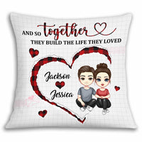 Personalized Couple Together We Build Pillow JL304 30O34 thumb 1