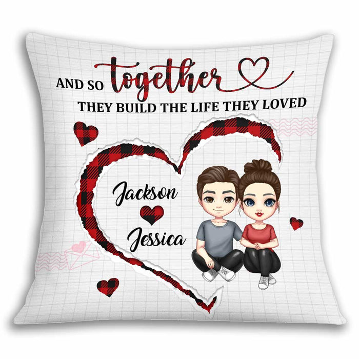 Personalized Couple Together We Build Pillow JL304 30O34 1