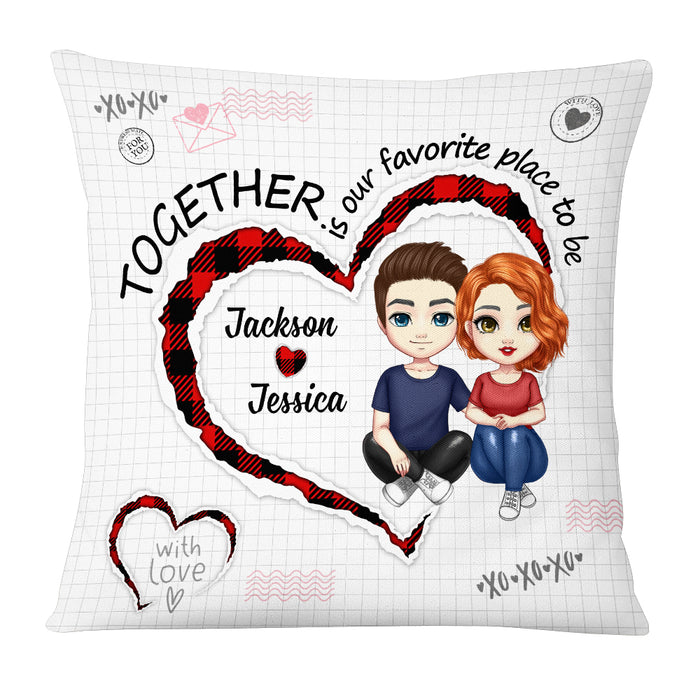 Personalized Couple Together Pillow JL301 30O53 1