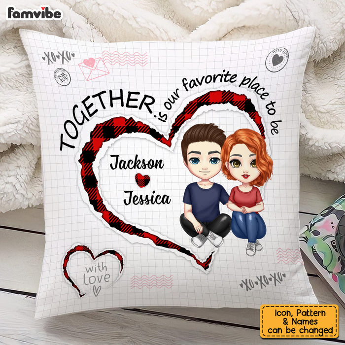 Personalized Couple Together Pillow JL301 30O53 1