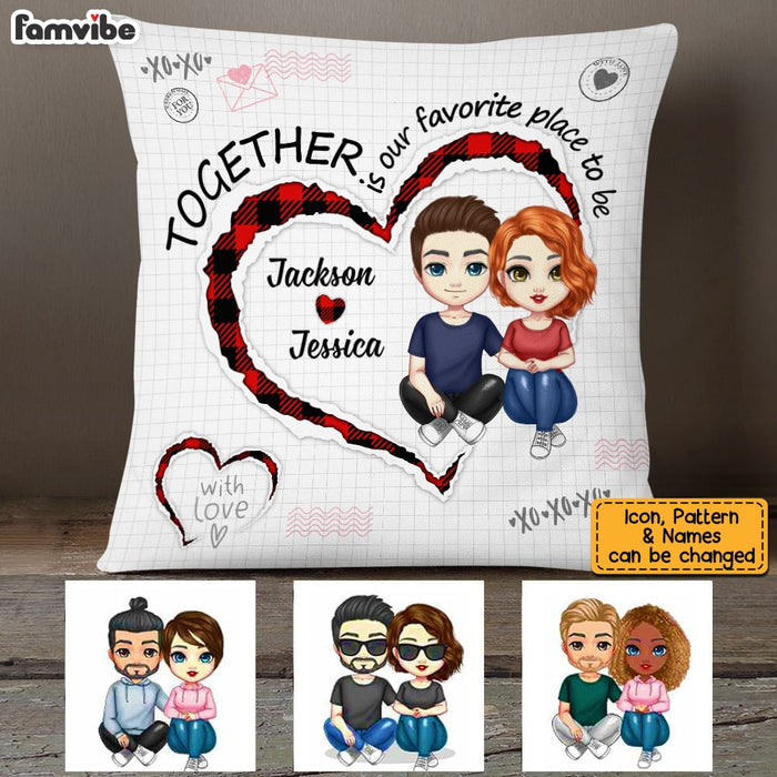 Personalized Couple Together Pillow JL301 30O53 1