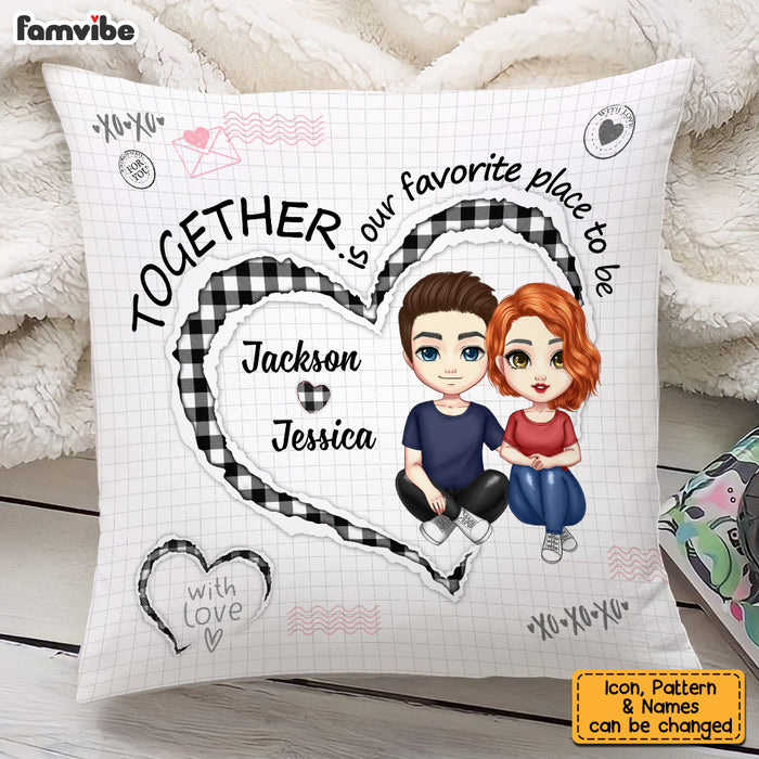 Personalized Couple Together Pillow JL301 30O53 1