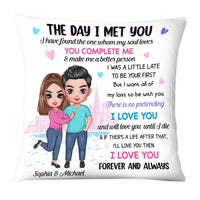 Personalized Couple The Day Pillow JL302 23O28 thumb 1