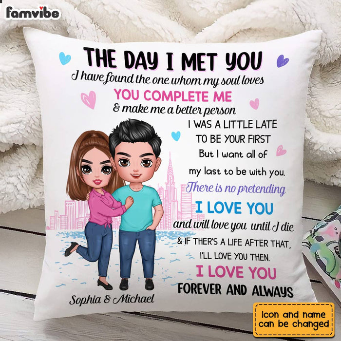 Personalized Couple The Day Pillow JL302 23O28 1